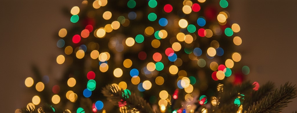 bokeh christmas lights Cincinnati